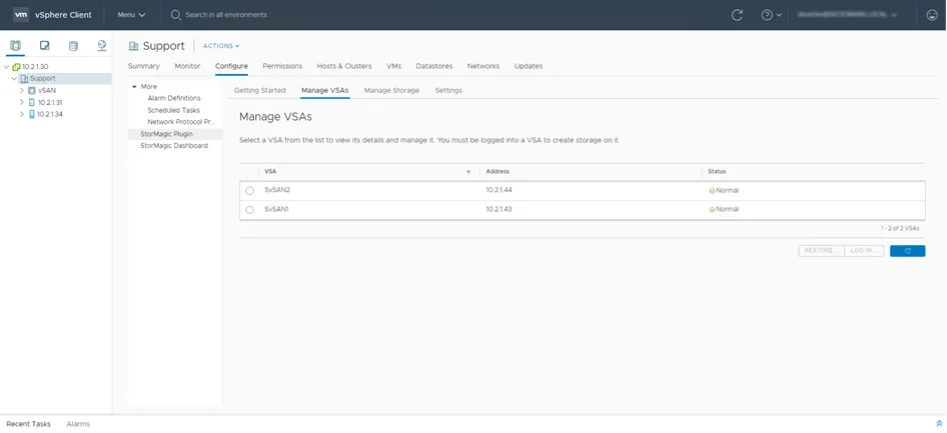 HCI mit StorMagic SvSAN Konfiguration