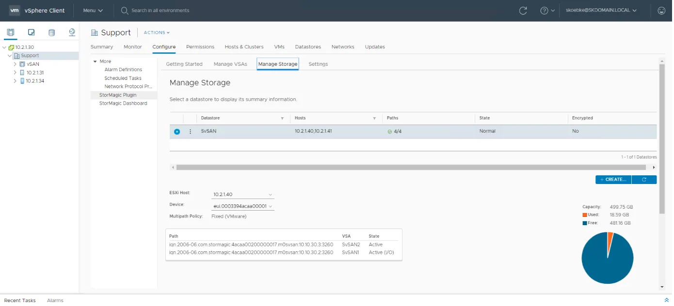 HCI mit StorMagic SvSAN Konfiguration