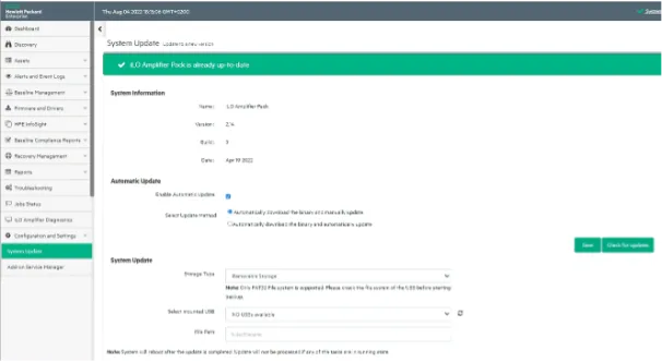 HPE iLO Amplifier Pack Lifecycling