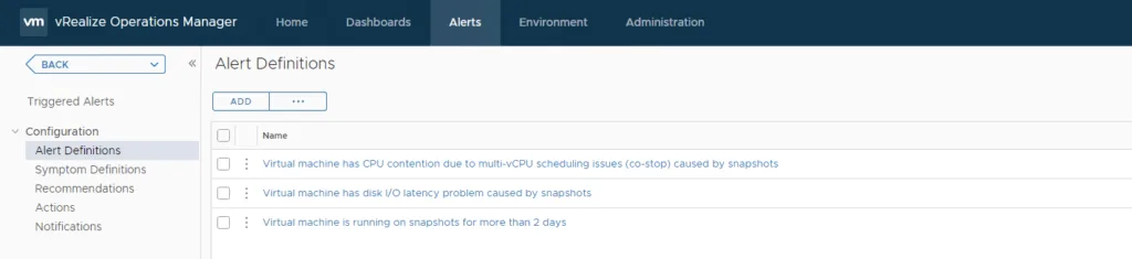 Alert Definitions